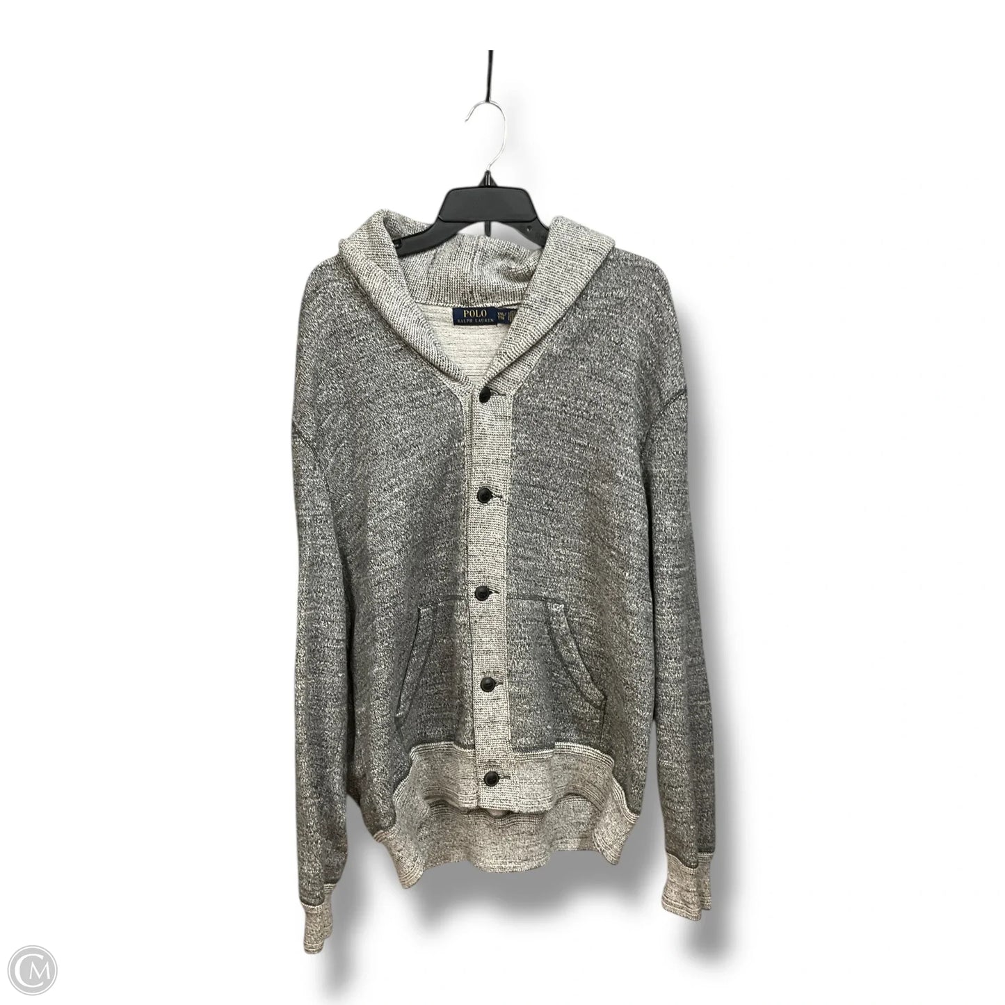 Cardigan By Ralph Lauren In Grey, Size: Xxl