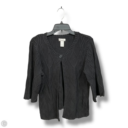 Cardigan By Kim Rogers In Black, Size: L