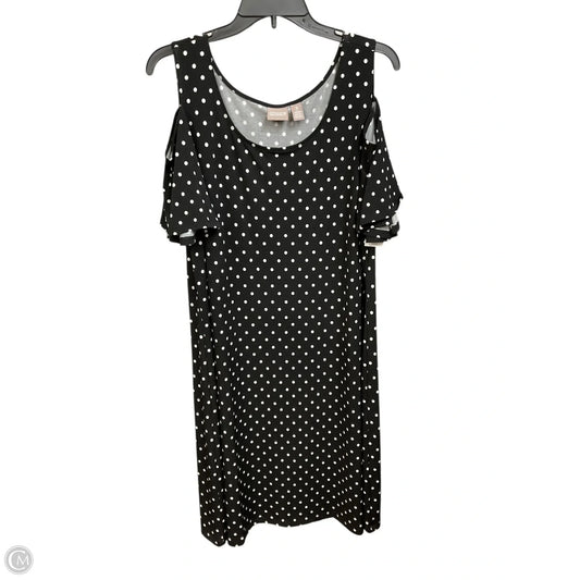 Dress Casual Midi By Chicos In Polkadot Pattern, Size: Xl