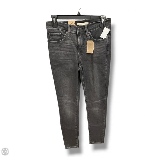 Jeans Skinny By Levis In Black Denim, Size: 4