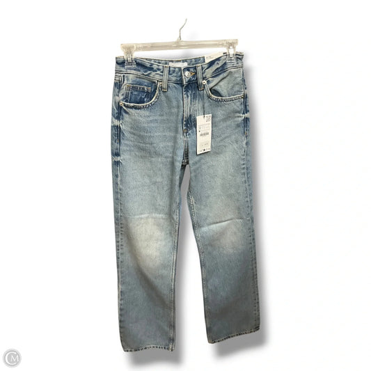 Jeans Wide Leg By Zara In Blue Denim, Size: 0