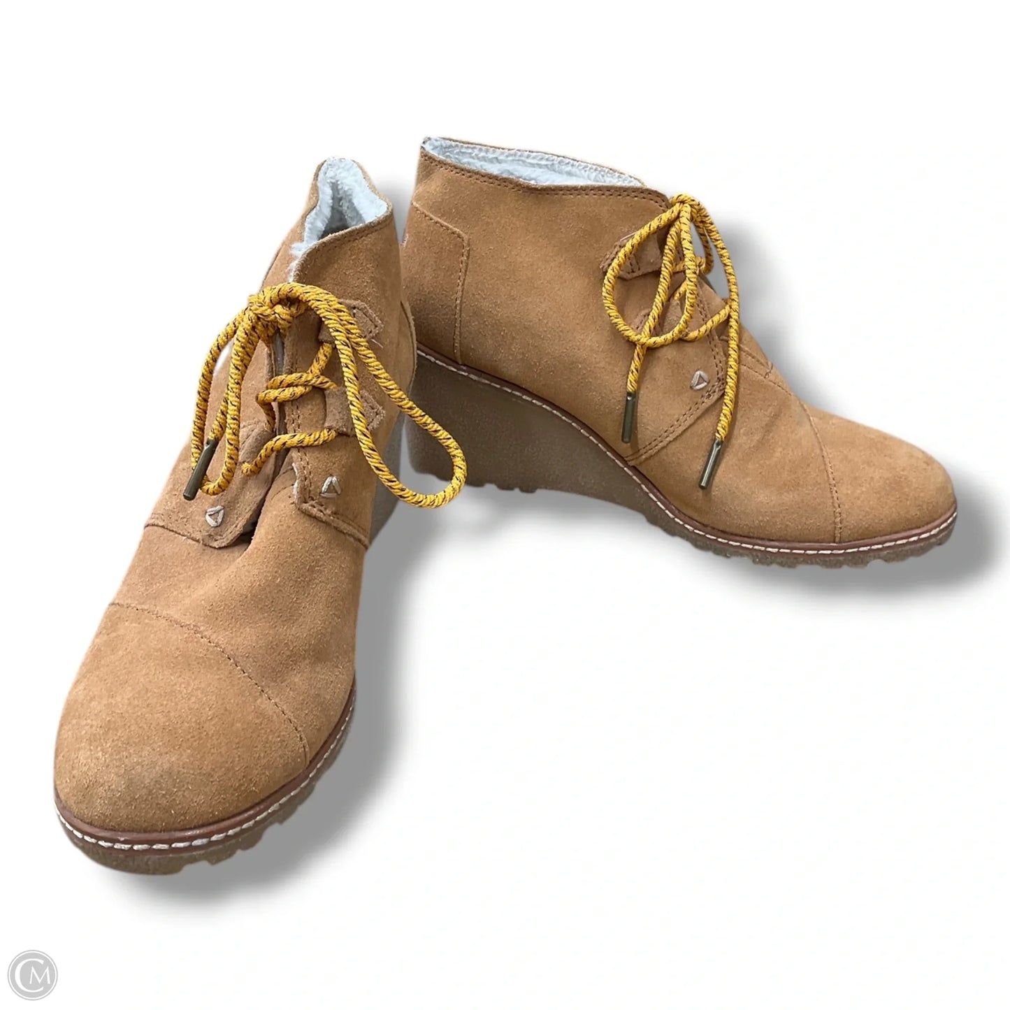 Boots Ankle Heels By Toms In Tan, Size: 9