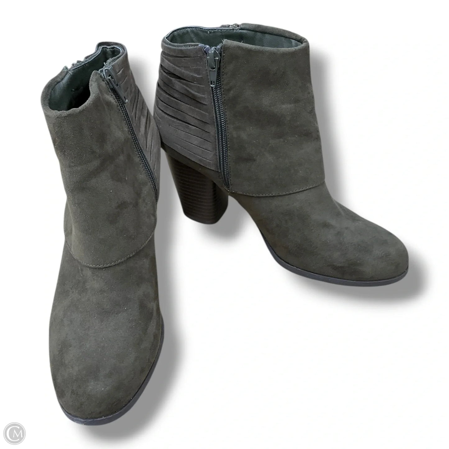 Boots Ankle Heels By Madden Girl In Green, Size: 8.5