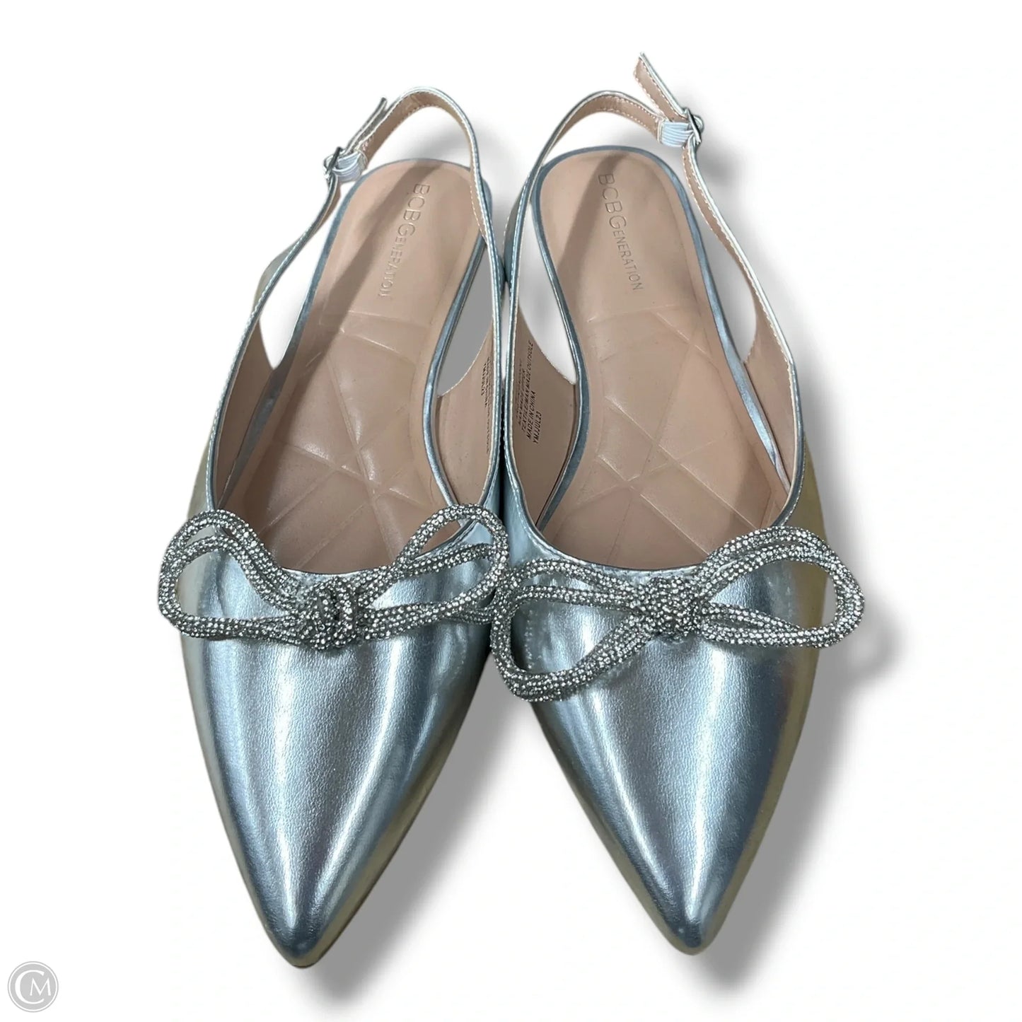 Shoes Flats By Bcbgeneration In Silver, Size: 9.5