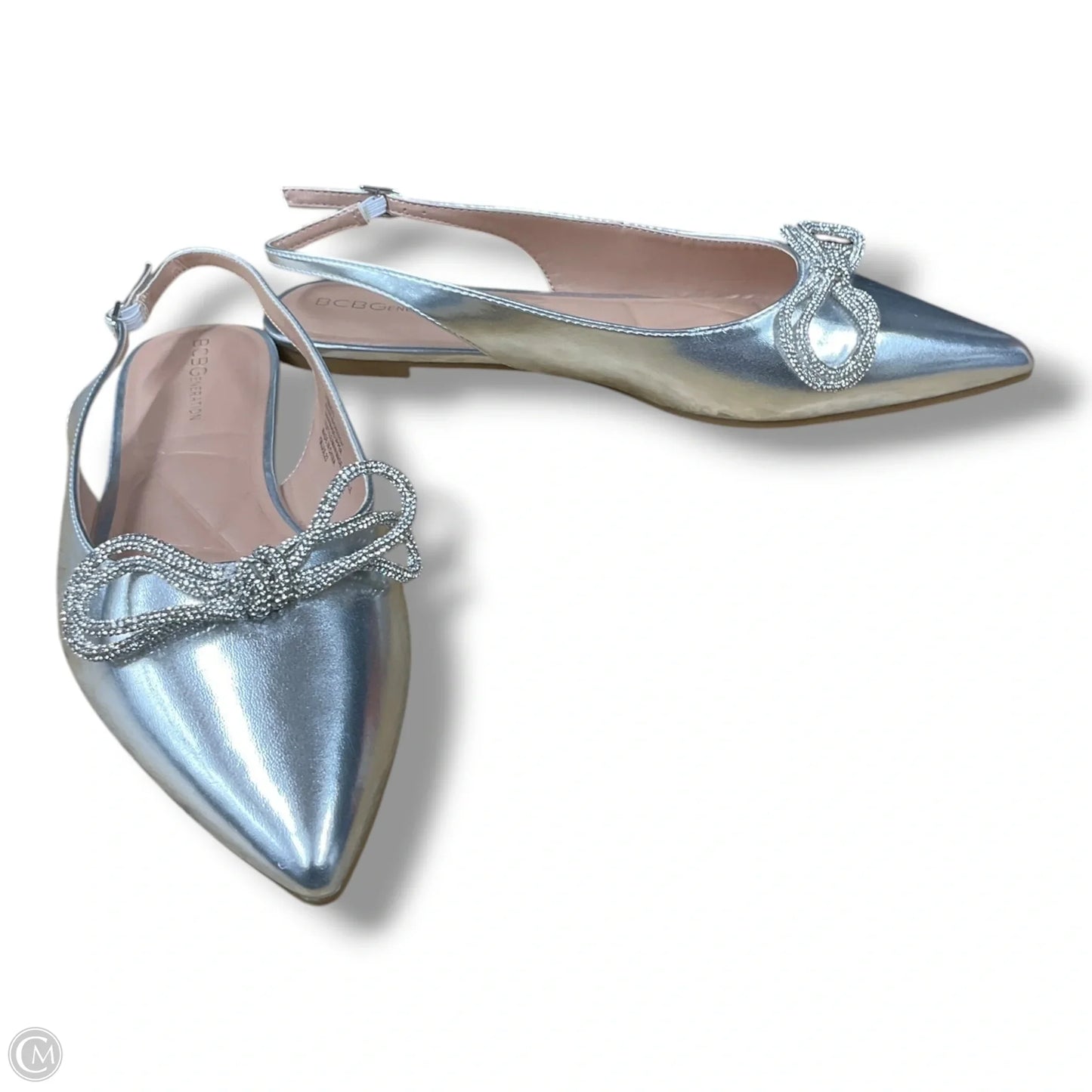 Shoes Flats By Bcbgeneration In Silver, Size: 9.5