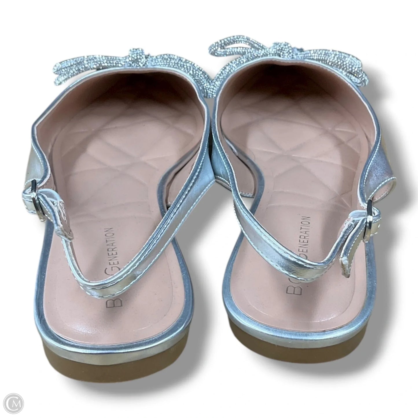 Shoes Flats By Bcbgeneration In Silver, Size: 9.5