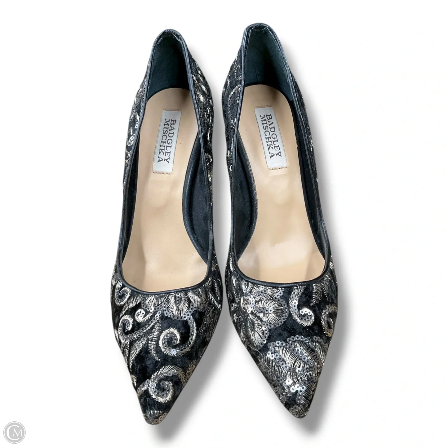 Shoes Heels Stiletto By Badgley Mischka In Black, Size: 8.5