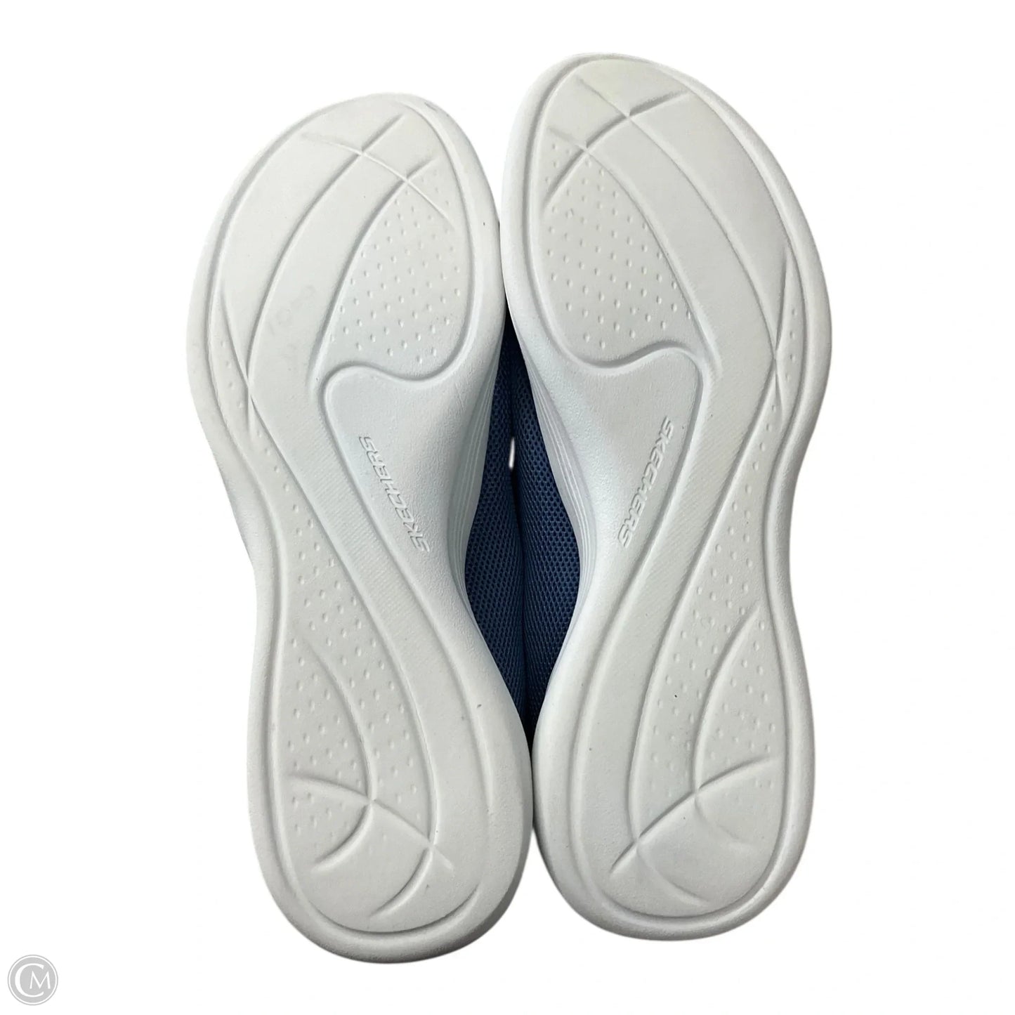 Shoes Flats By Skechers In Blue & White, Size: 9.5