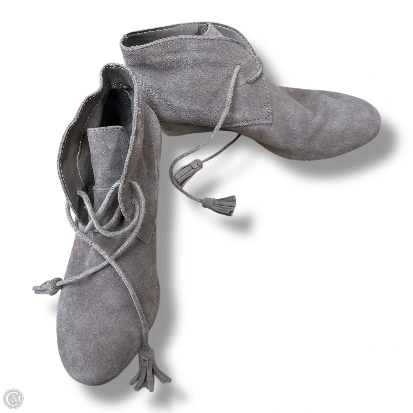 Boots Ankle Heels By Crown Vintage In Taupe, Size: 7.5