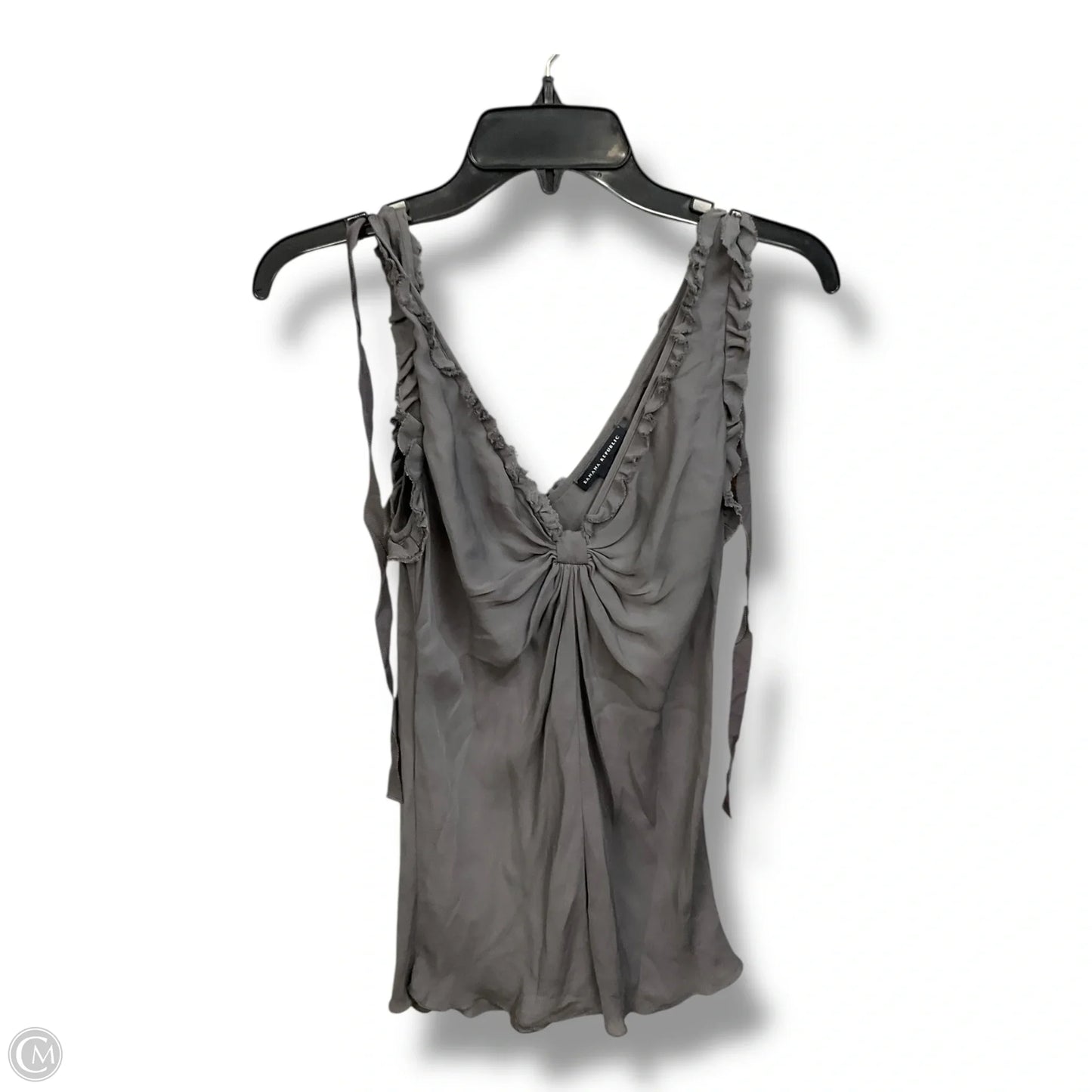 Top Sleeveless Basic By Banana Republic In Grey, Size: S