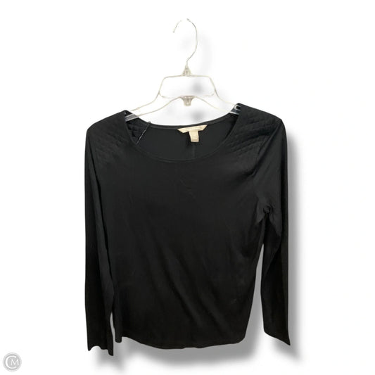Top Long Sleeve Basic By Banana Republic In Black, Size: M