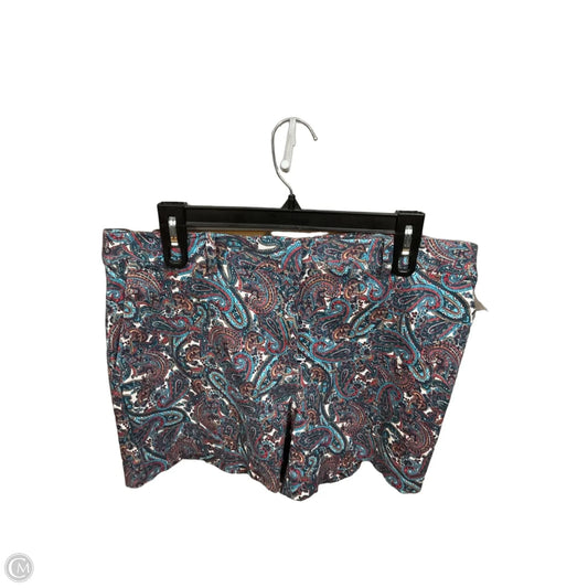 Shorts By Michael By Michael Kors In Paisley Print, Size: 12