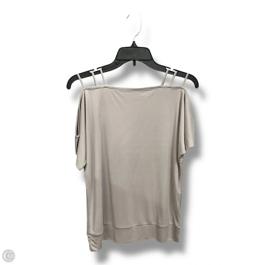 Top Short Sleeve By Buckle Black In Grey, Size: S