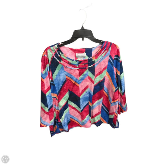 Top Long Sleeve By Alfred Dunner In Multi-colored, Size: Xlp