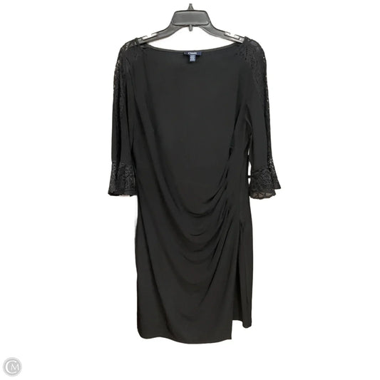 Dress Party Midi By Chaps In Black, Size: Xl