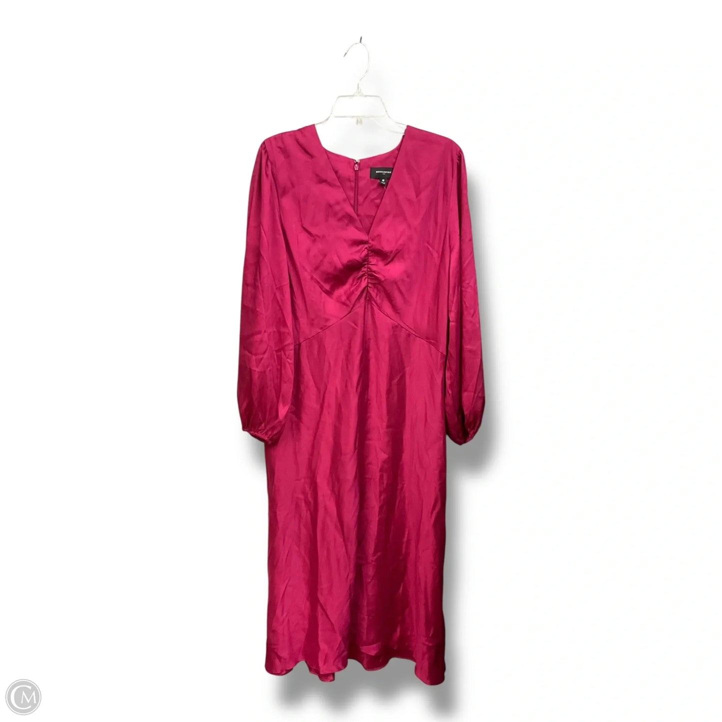 Dress Casual Maxi By Banana Republic In Maroon, Size: 1x