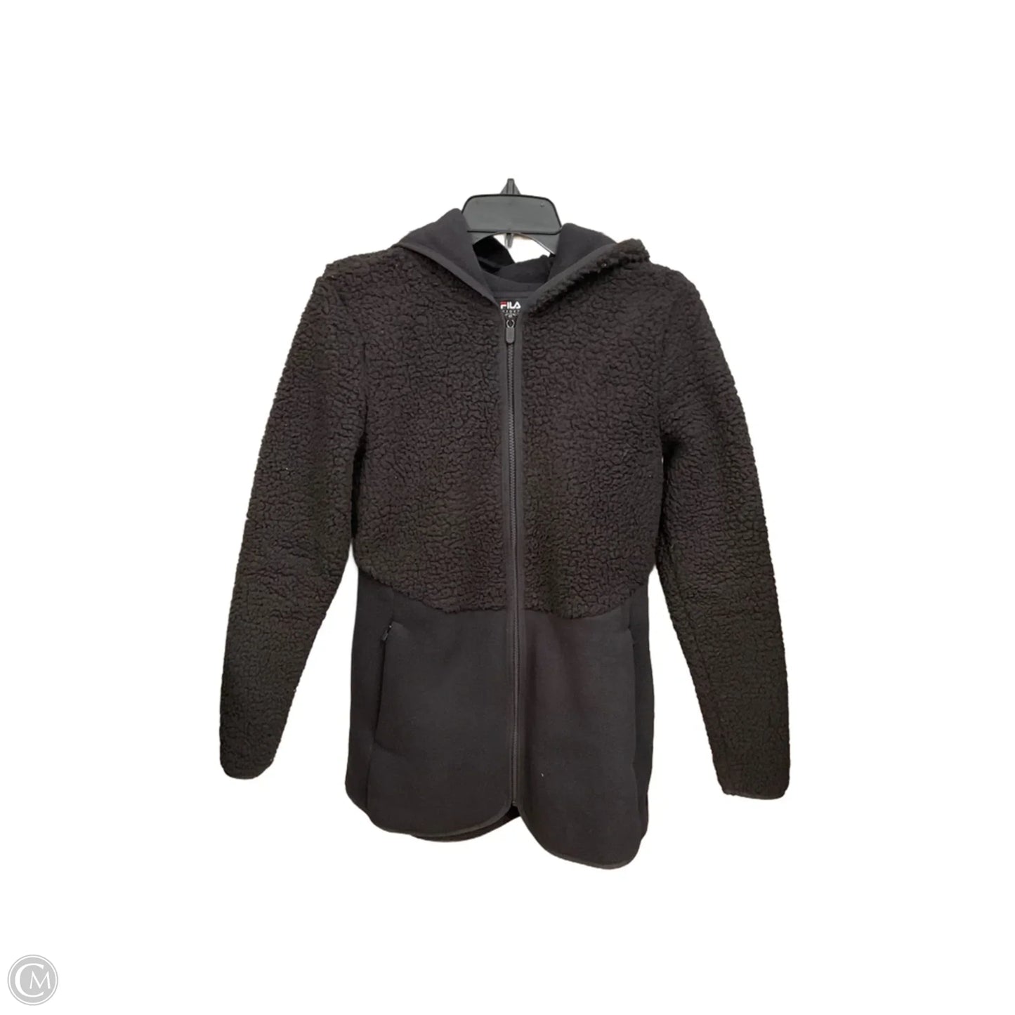Jacket Faux Fur & Sherpa By Fila In Black, Size: Xs
