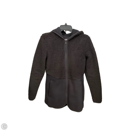 Jacket Faux Fur & Sherpa By Fila In Black, Size: Xs