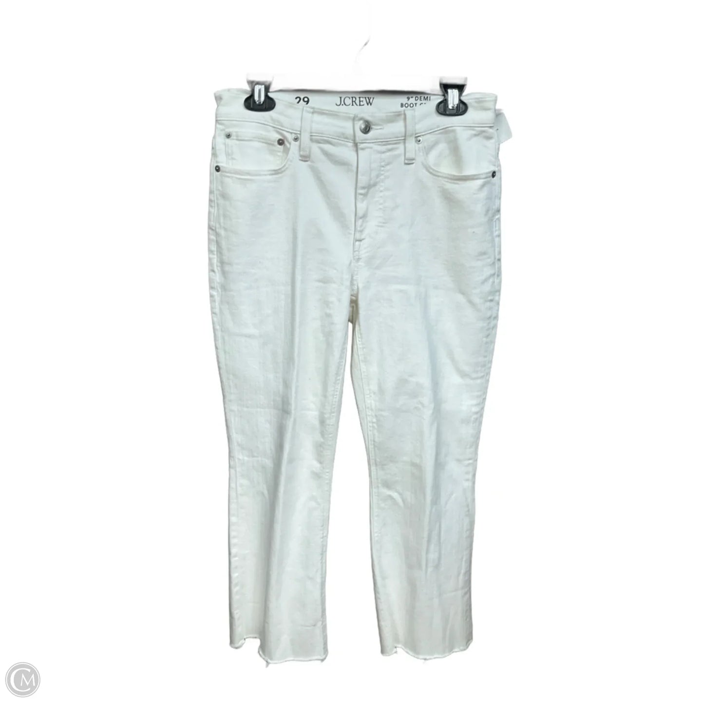 Jeans Cropped By J. Crew In White Denim, Size: 6