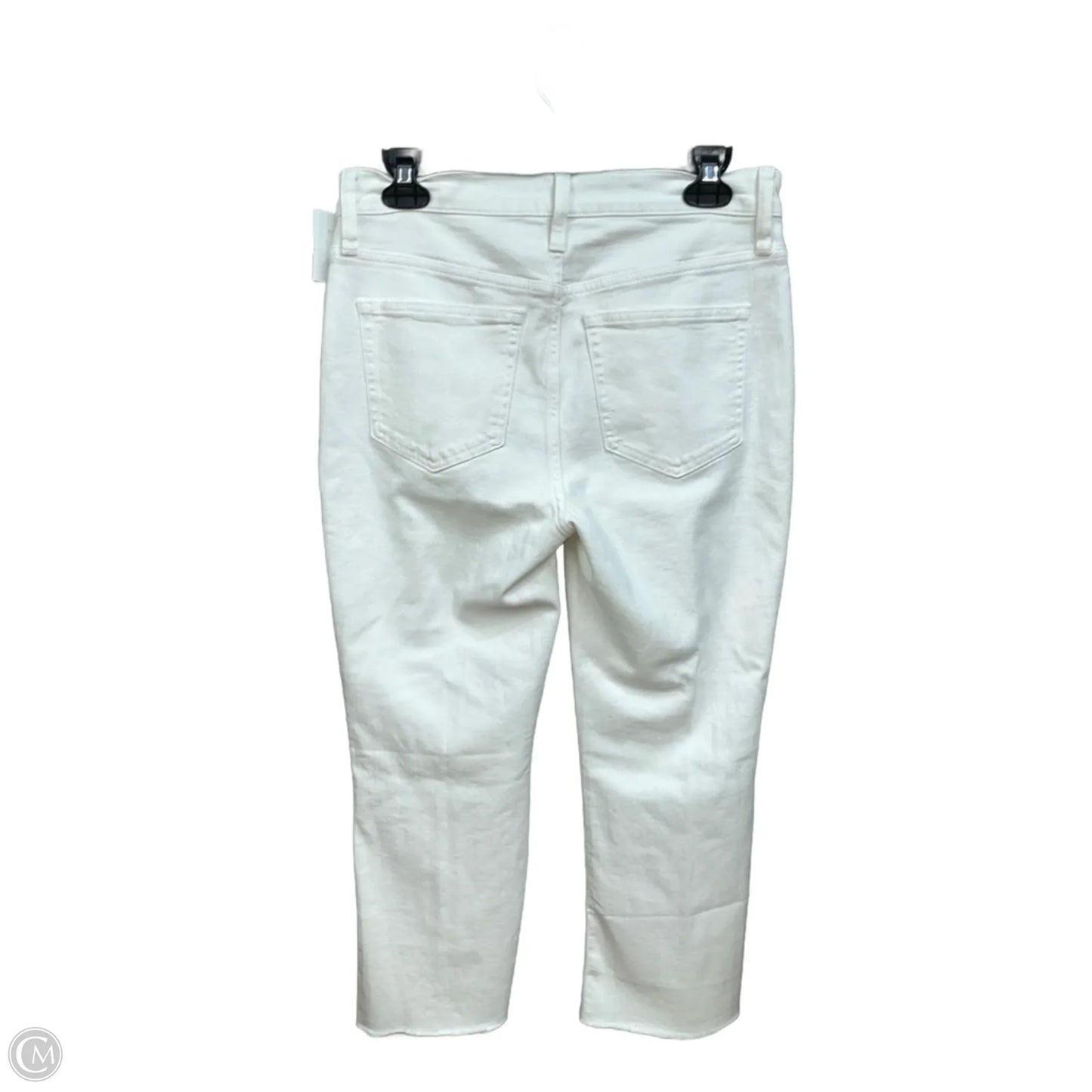 Jeans Cropped By J. Crew In White Denim, Size: 6