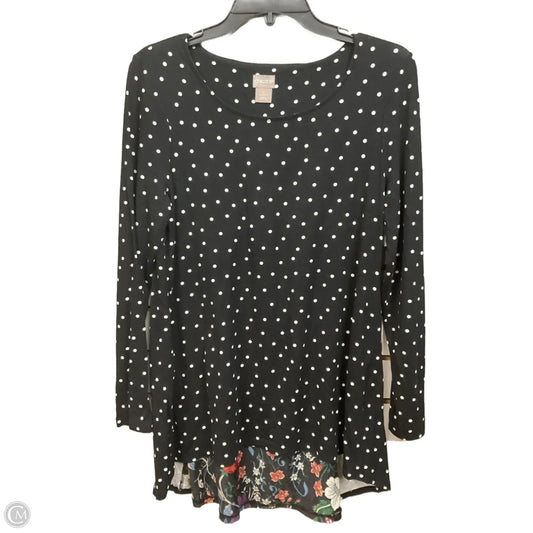 Top Long Sleeve By Chicos In Multi-colored, Size: S