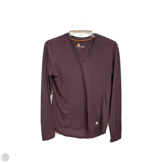 Top Long Sleeve Basic By Carhartt In Purple, Size: S