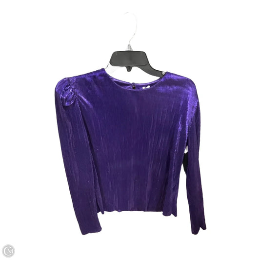Top Long Sleeve Basic By Cmc In Purple, Size: S