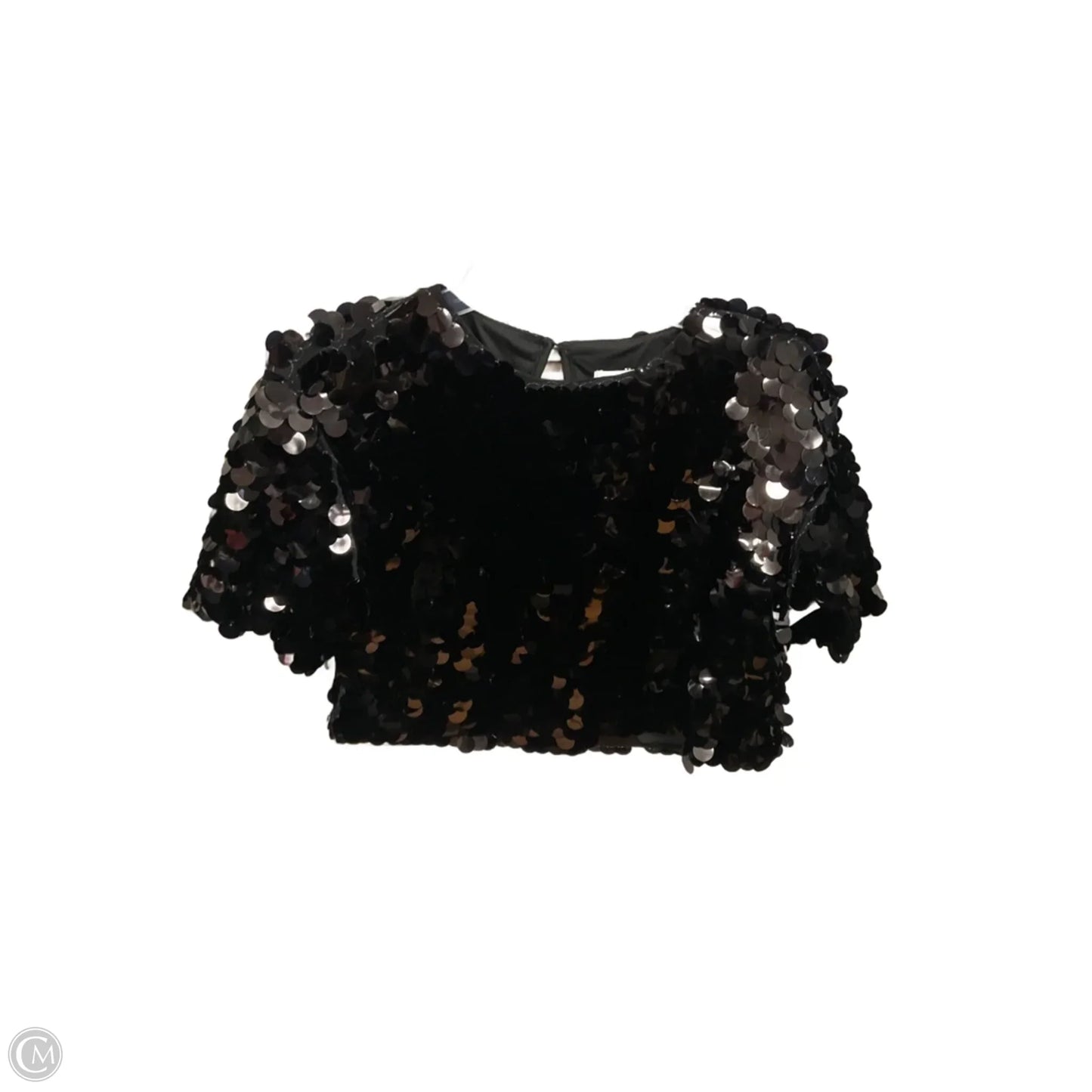 Top Short Sleeve Basic By A New Day In Black, Size: Xs