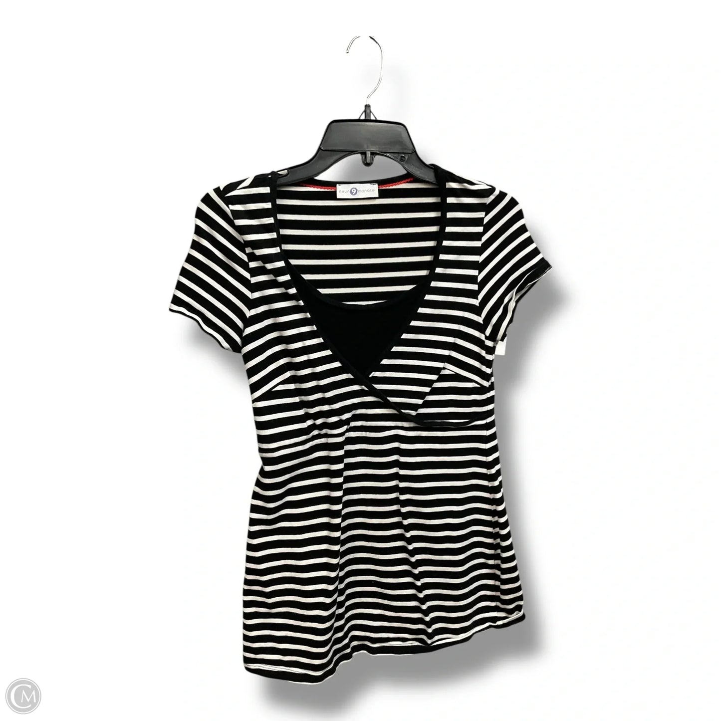 Maternity Top Short Sleeve By Cmc, Size: M