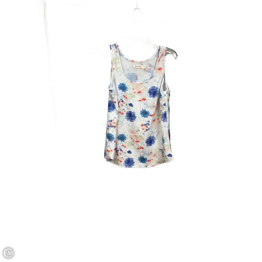 Top Sleeveless By Faded Glory In Floral Print, Size: S