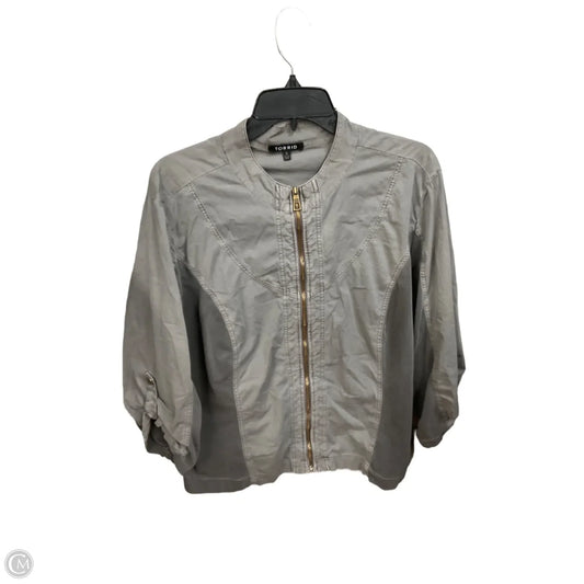 Jacket Other By Torrid In Grey, Size: 3x