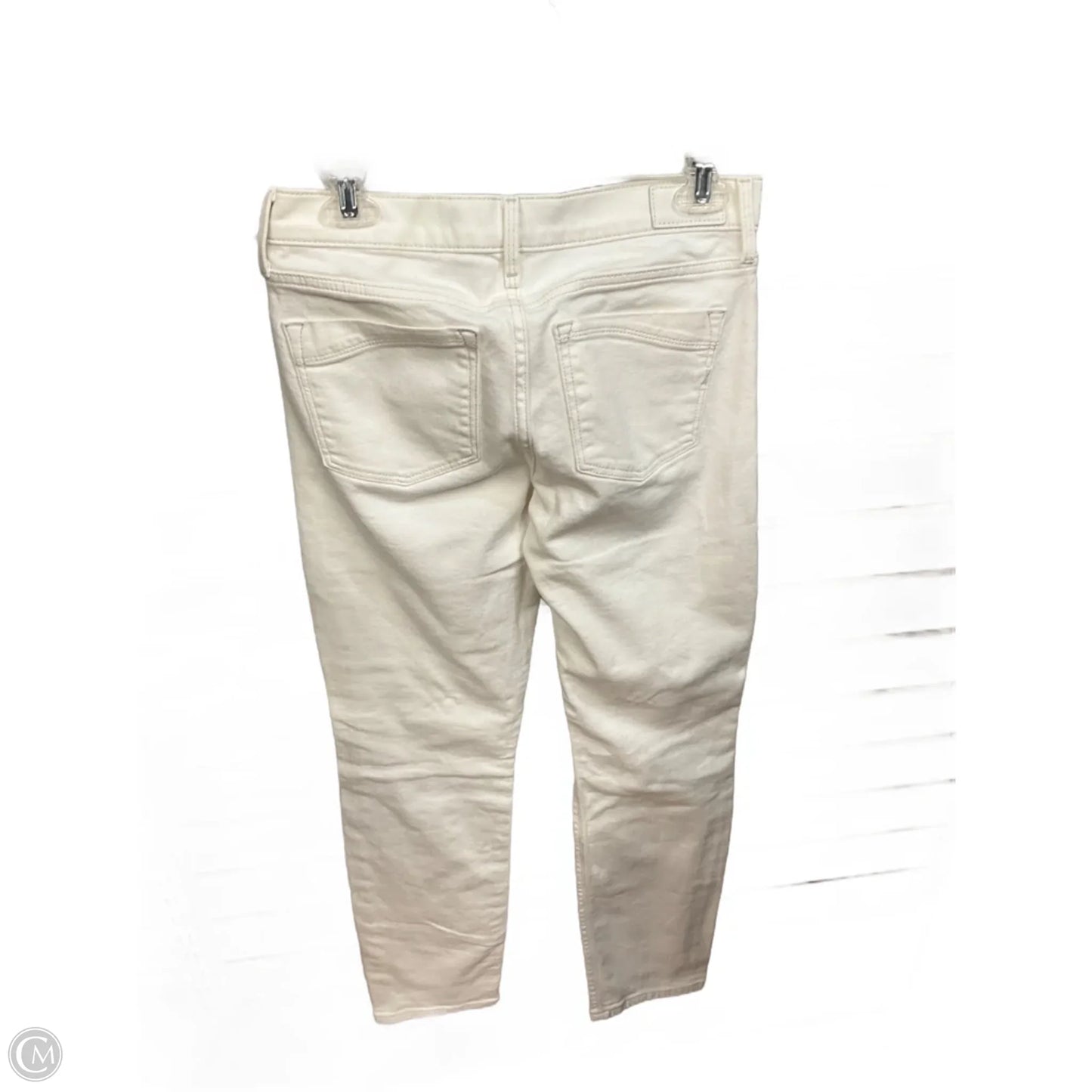 Jeans Skinny By Express In White Denim, Size: 6