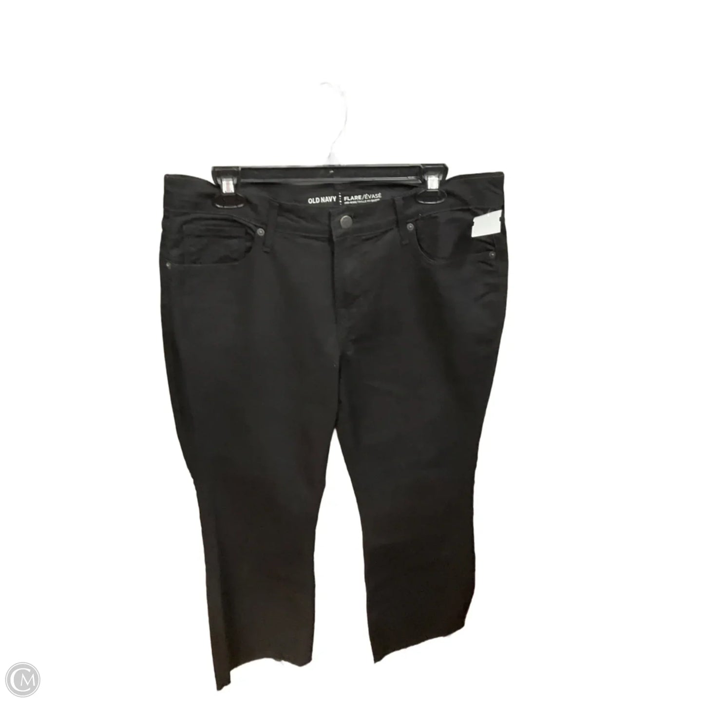 Jeans Flared By Old Navy In Black Denim, Size: 12
