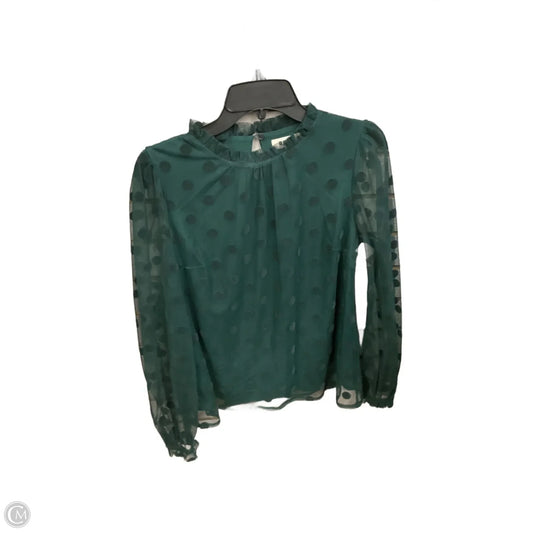 Top Long Sleeve Basic By Boden In Green, Size: M