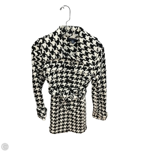 Coat Peacoat By Tommy Hilfiger In Black & White, Size: Xs