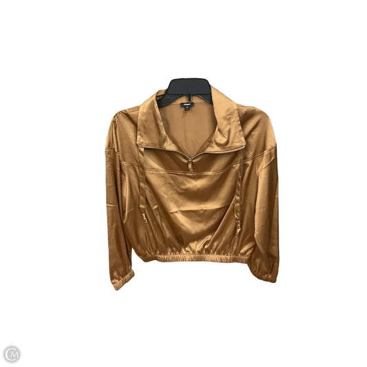 Top Long Sleeve Basic By Express In Tan, Size: Xs