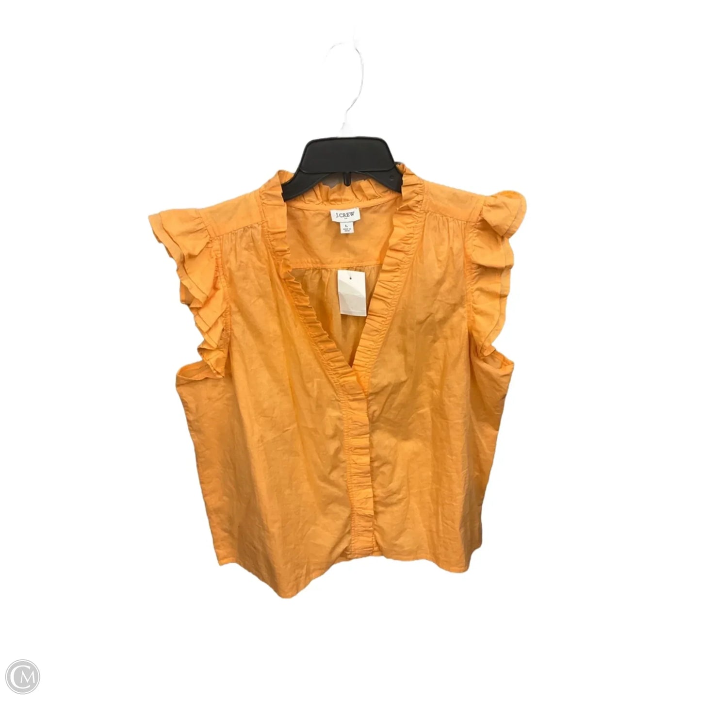 Top Sleeveless Basic By J. Crew In Orange, Size: L