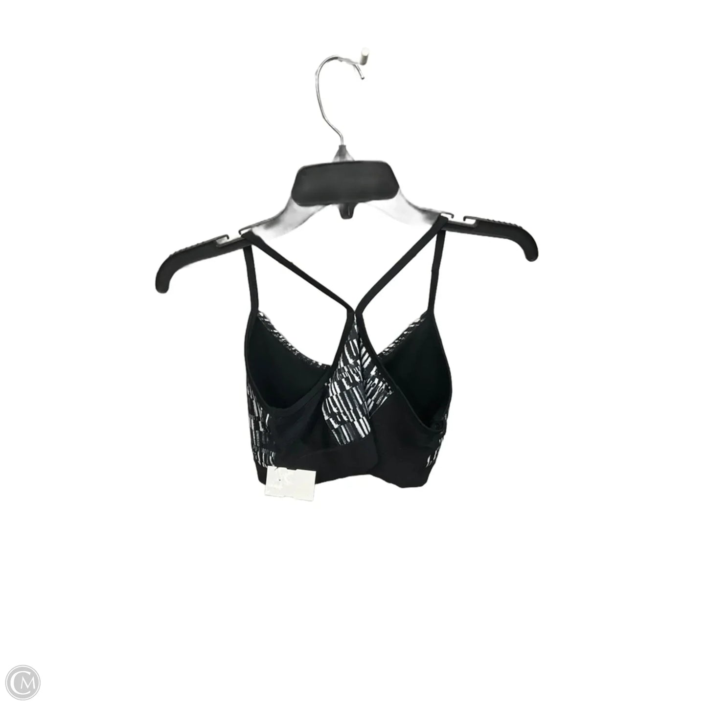 Athletic Bra By Champion In Black & White, Size: M