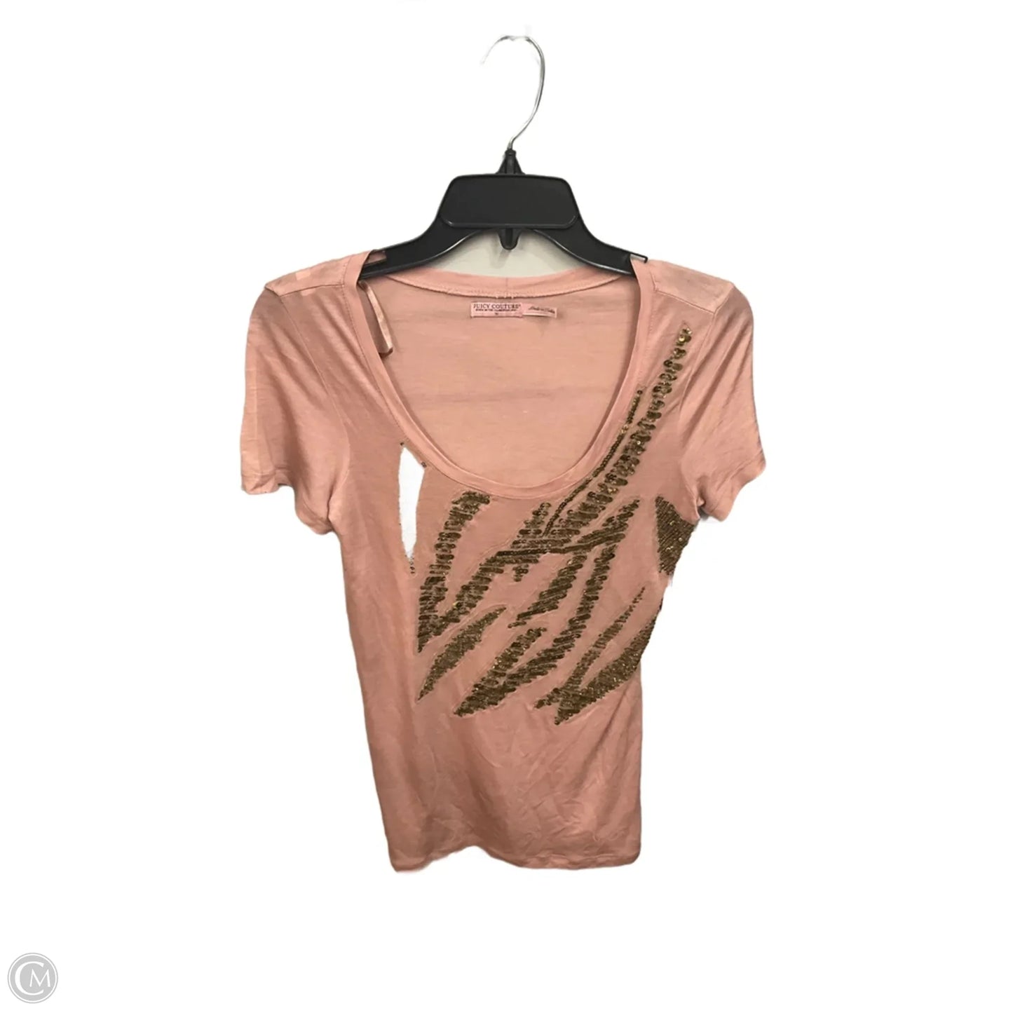 Top Short Sleeve Basic By Juicy Couture In Pink, Size: M