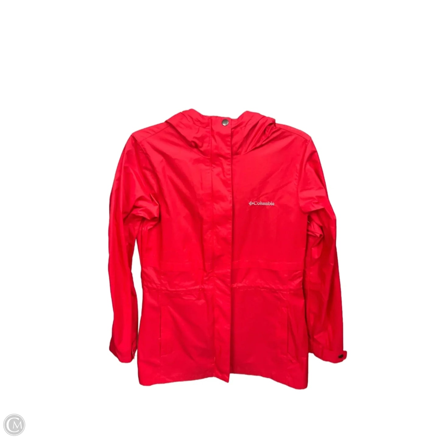 Coat Raincoat By Columbia In Coral, Size: M