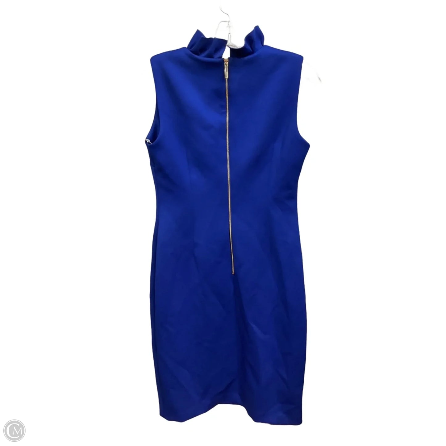 Dress Casual Short By Calvin Klein In Blue, Size: M