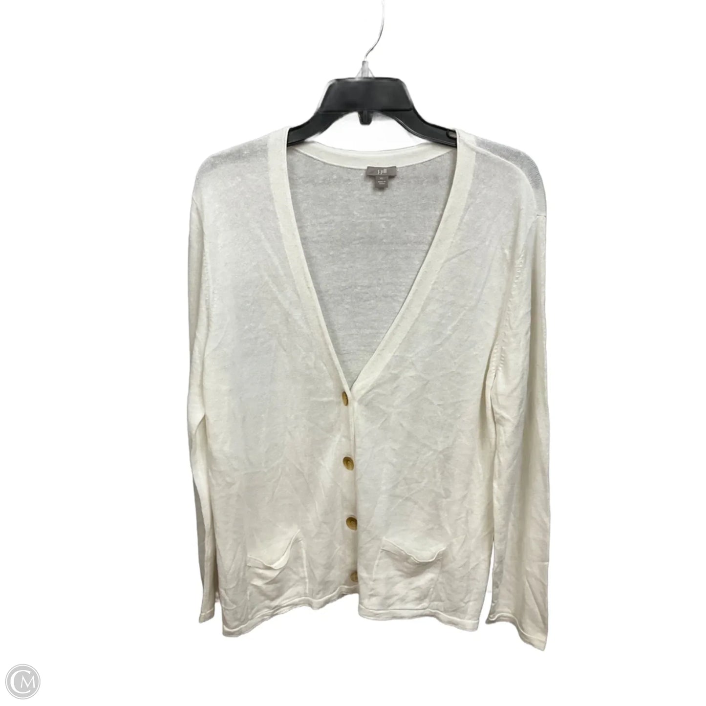 Cardigan By J. Jill In White, Size: Xl