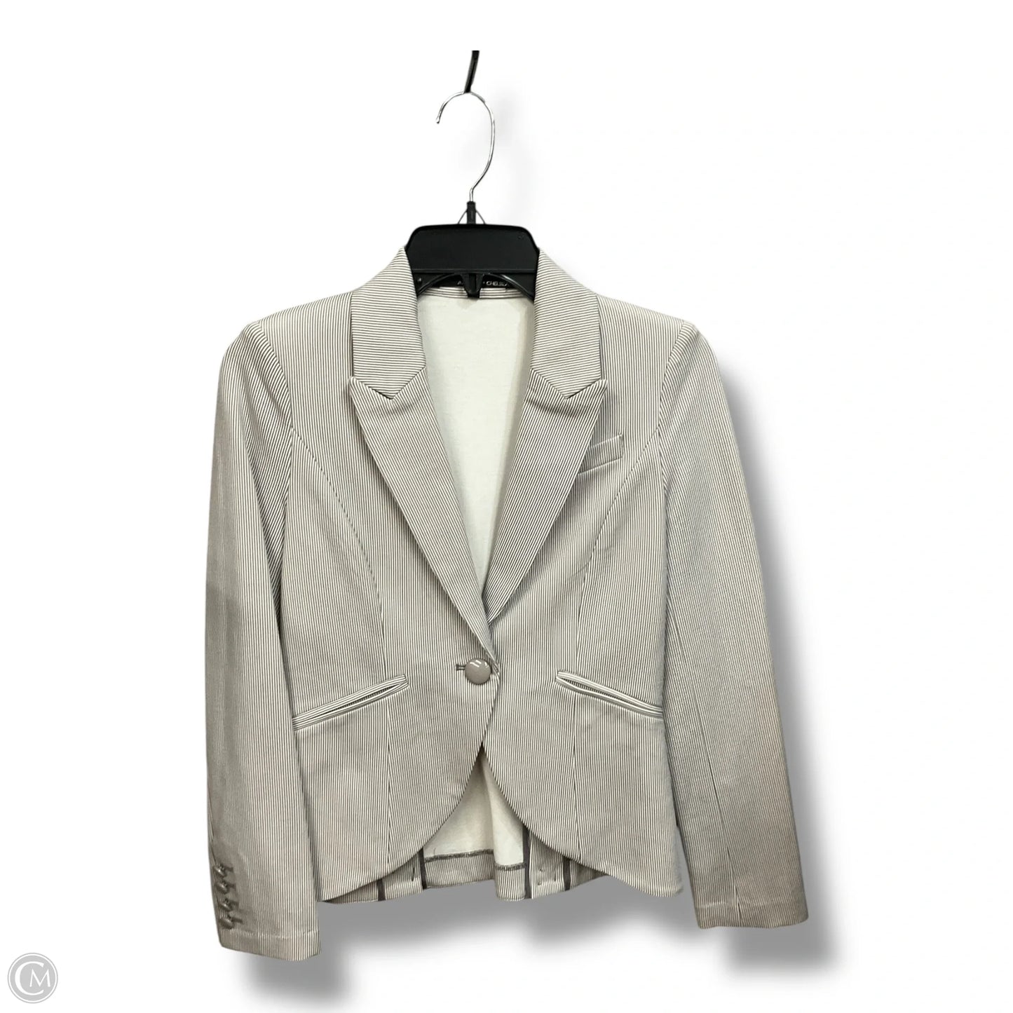Blazer By Amanda + Chelsea In Striped Pattern, Size: Xs