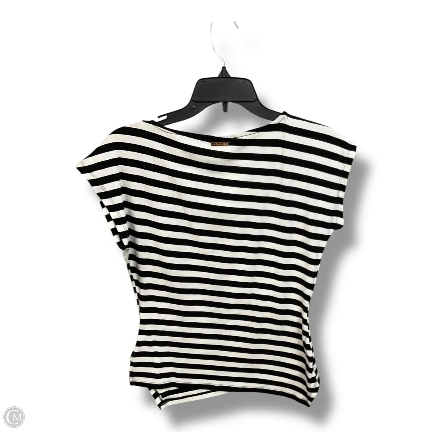 Top Short Sleeve By Michael By Michael Kors In Black & White, Size: S