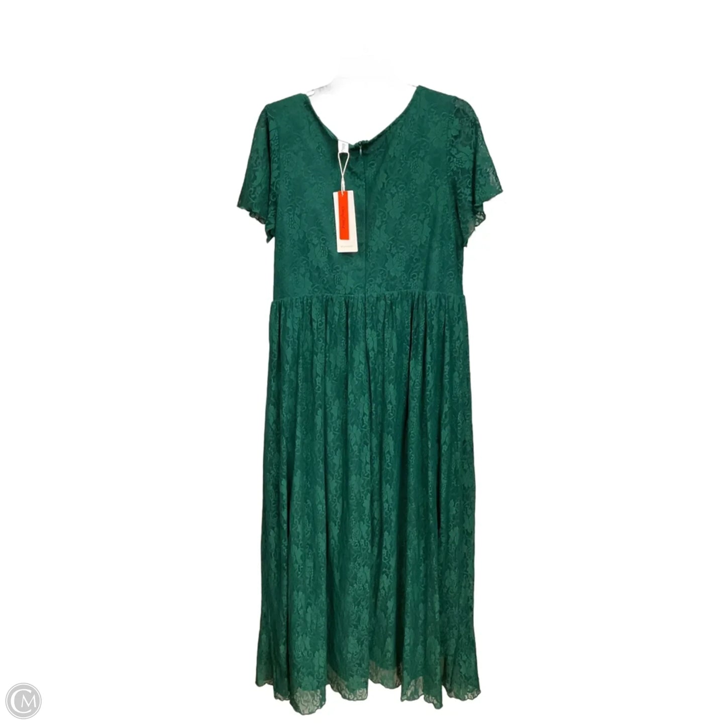 Dress Party Long By Clothes Mentor In Green, Size: 2x