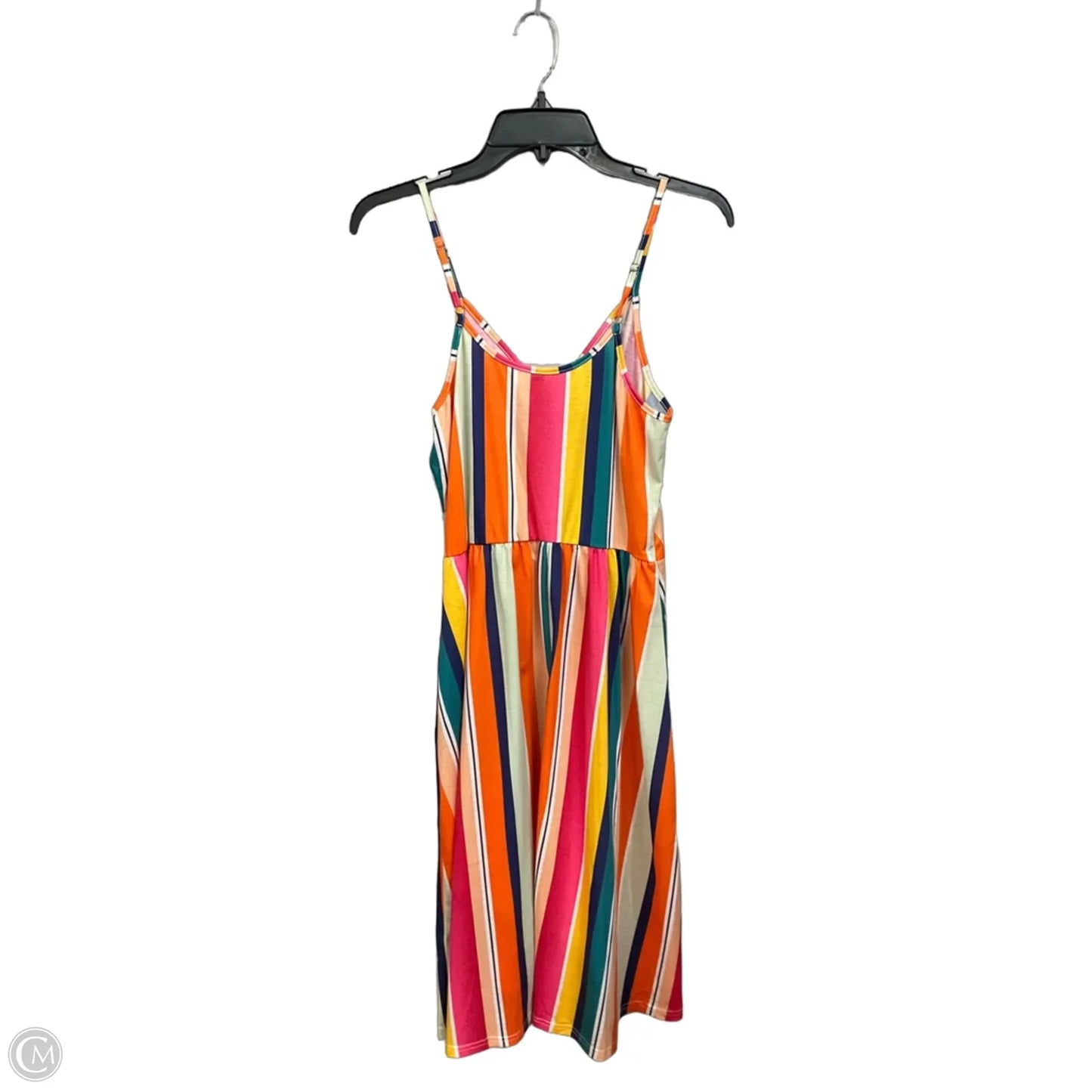 Dress Casual Midi By Clothes Mentor In Striped Pattern, Size: M