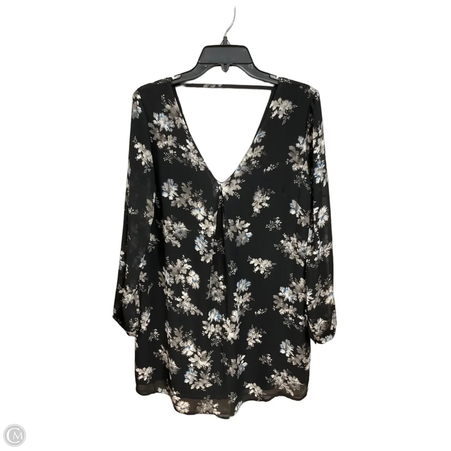 Blouse Long Sleeve By Astr In Floral Print, Size: L