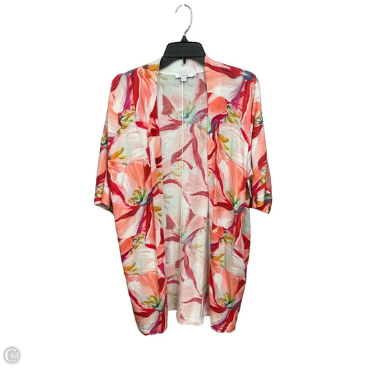 Kimono By Chicos In Floral Print, Size: M