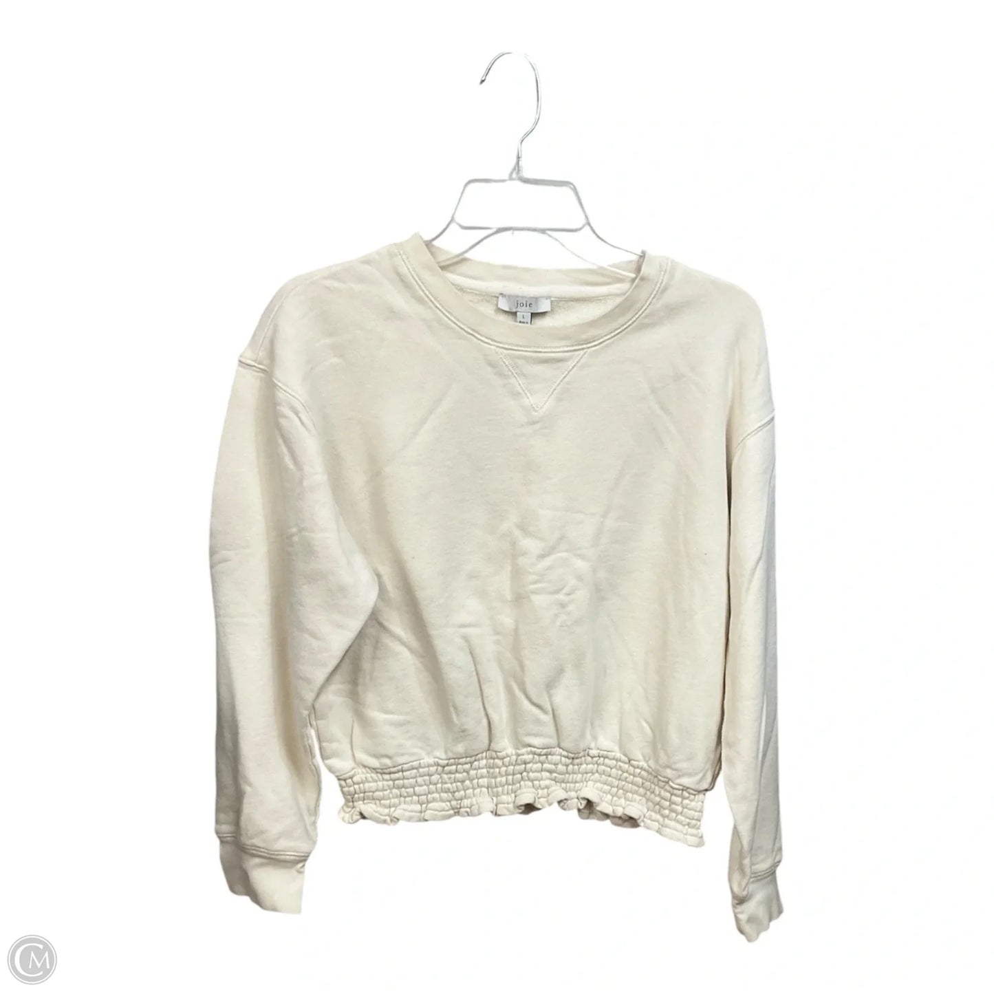 Sweatshirt Crewneck By Joie In Cream, Size: L