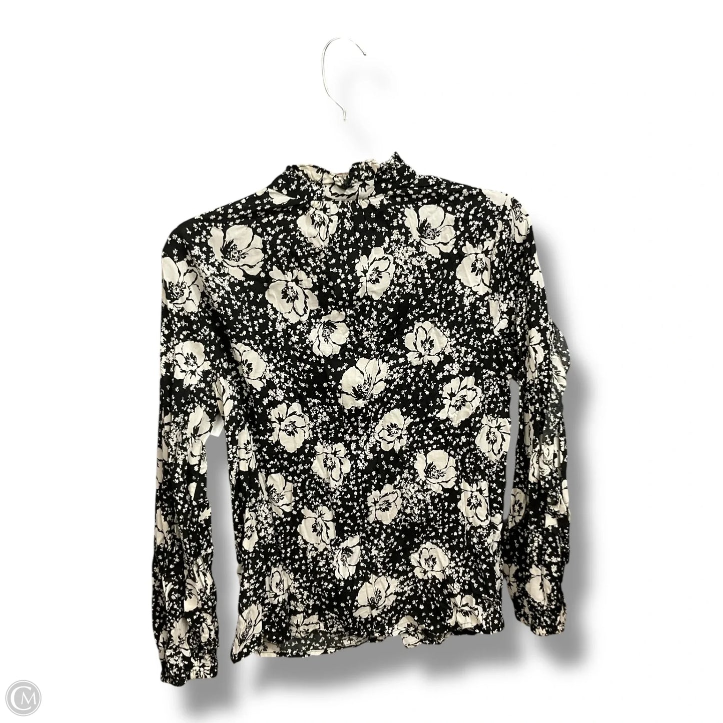 Blouse Long Sleeve By Who What Wear In Floral Print, Size: M